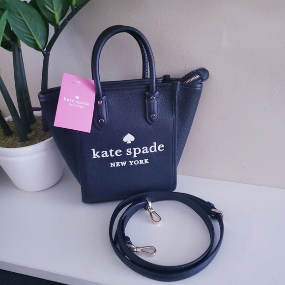 Kate Spade BNWT  Ella Mini Tote - Pebbled Leather ( MSRP $359+ CAD) - Picture 3 of 16